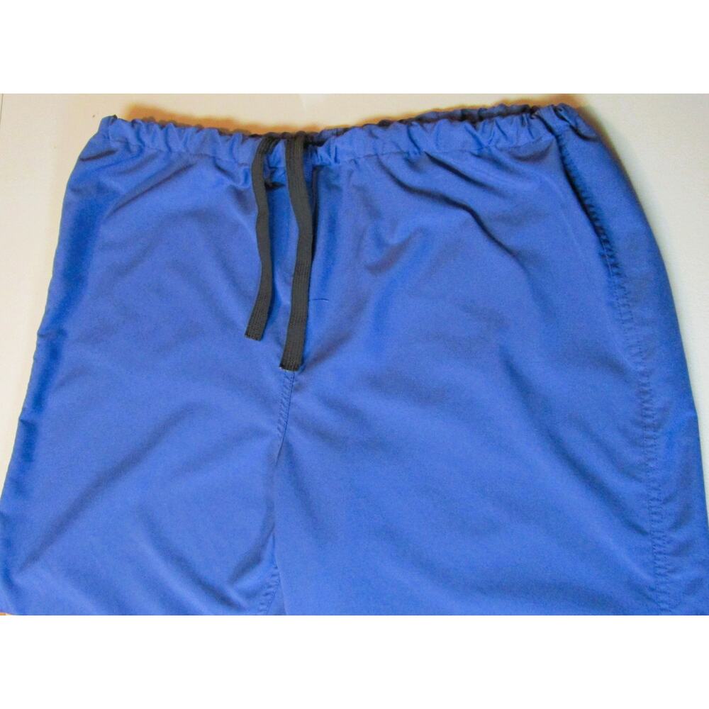 Medline PerforMAX Unisex Scrub Pants Size Large Blue Drawstring Multi Pockets
